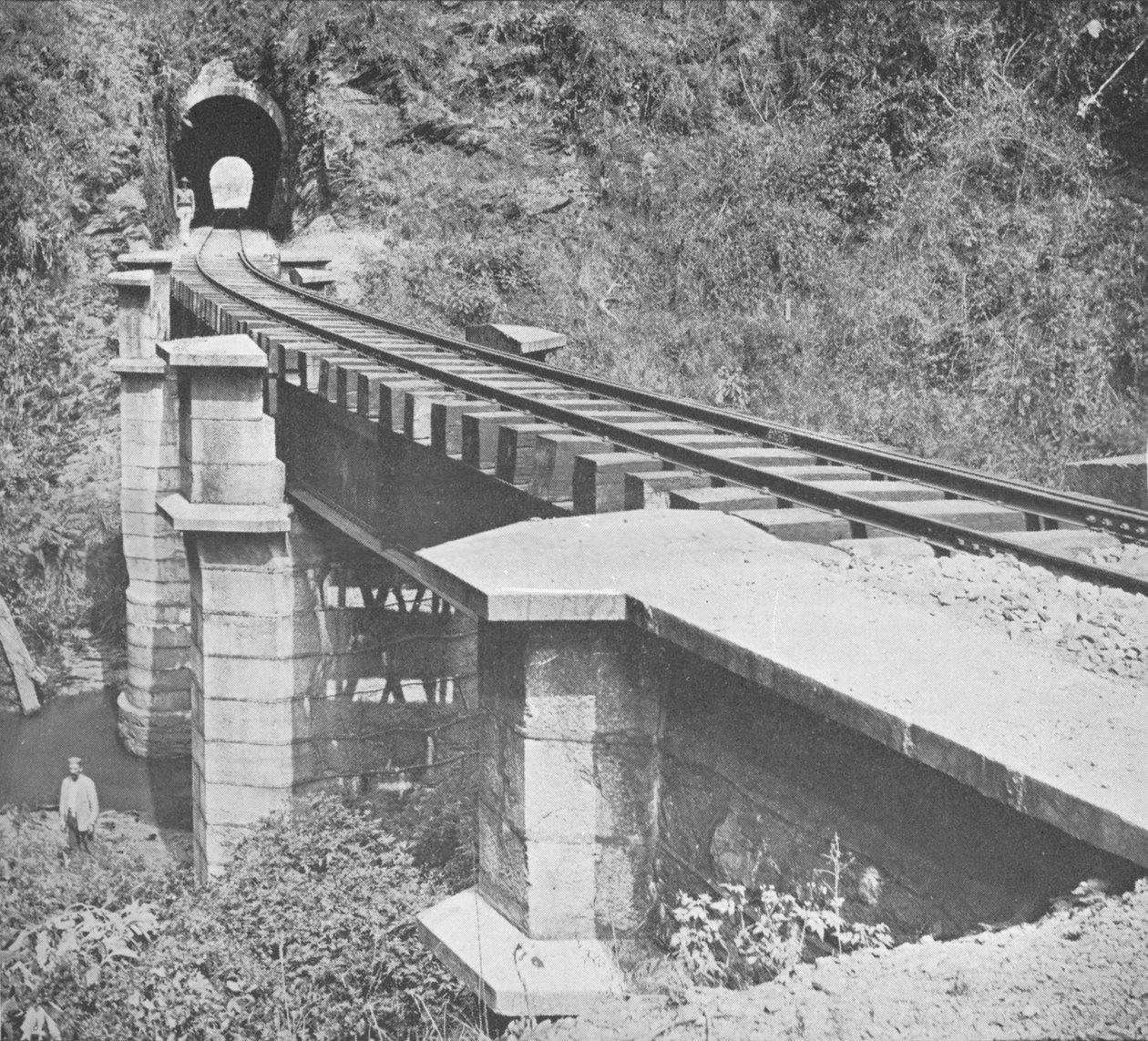 Centrální železnice Brazílie: Tunelování přes Serra do MAR, 1914 od Unbekannt