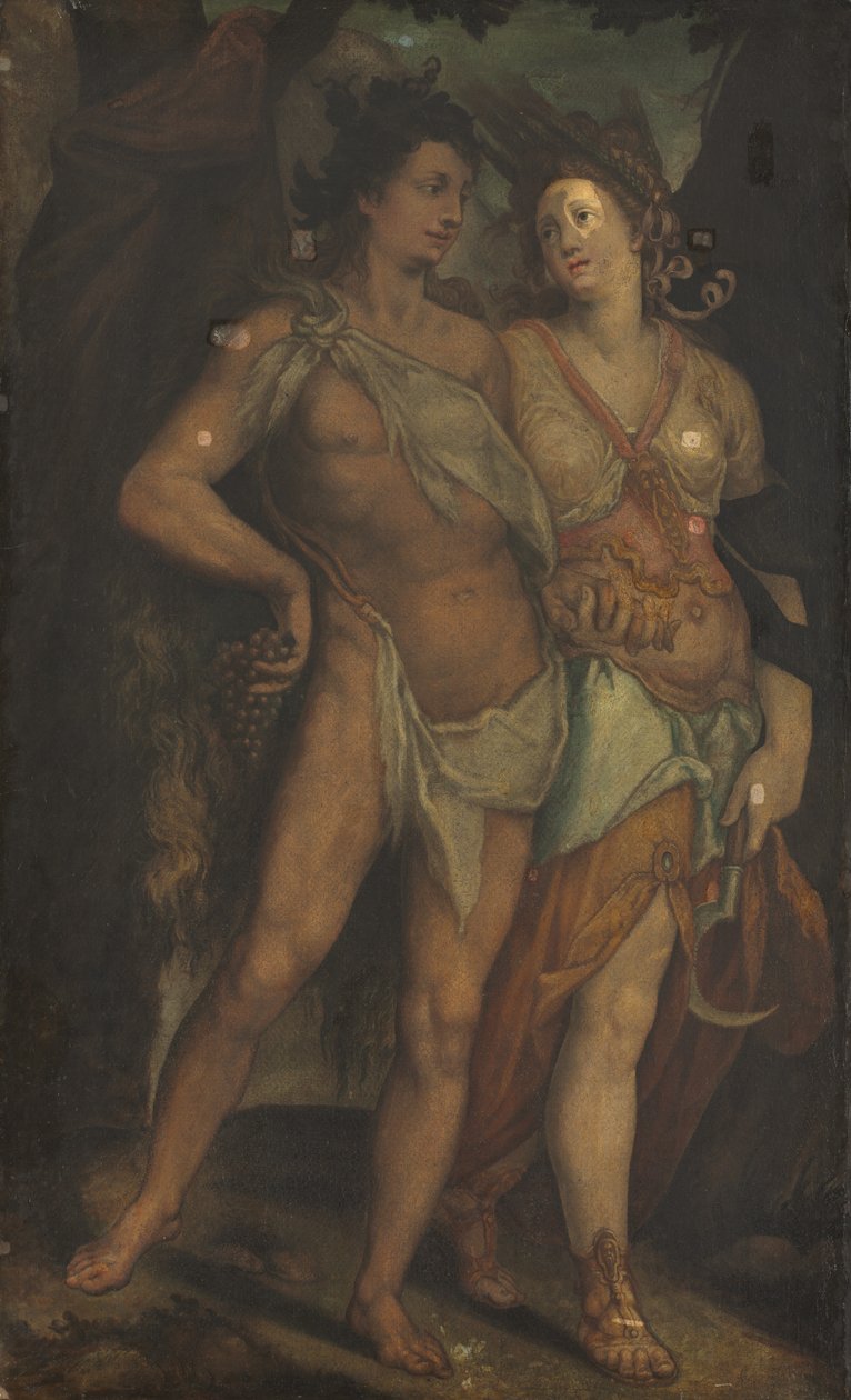 Ceres a Bacchus, 1600s. od Unbekannt