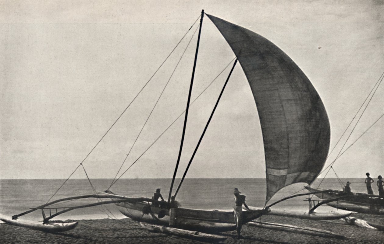 Cejlonská námořní rybářská loď s výložníkem, 1926 od Unbekannt