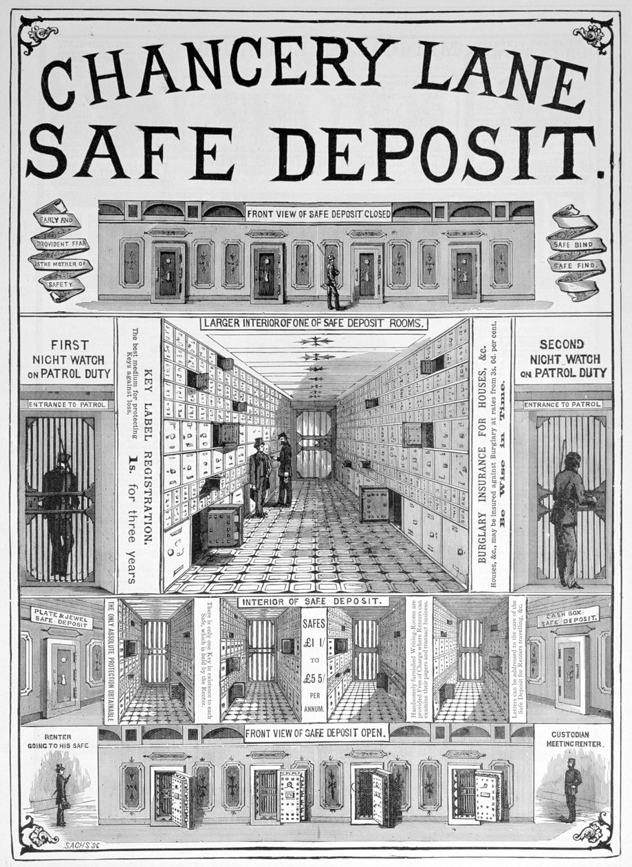 Bezpečnostní úschovna Chancery Lane, 1893 od Unbekannt