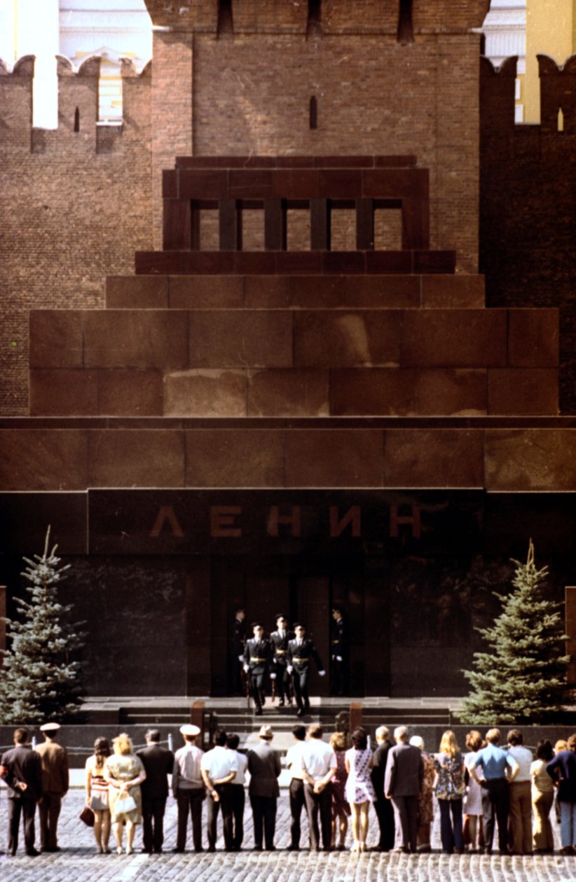 Výměna stráží v Leninově mauzoleu, Rudé náměstí, Moskva, 1980 od Unbekannt