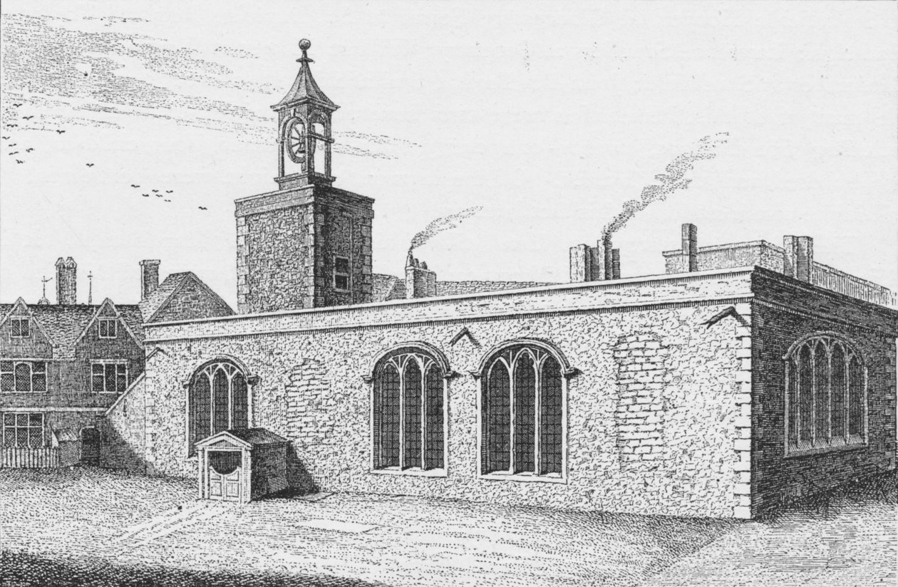 Královská kaple svatého Petra ad Vincula, s výhledem na Tower Green, Londýn, c1737 1904 od Unbekannt