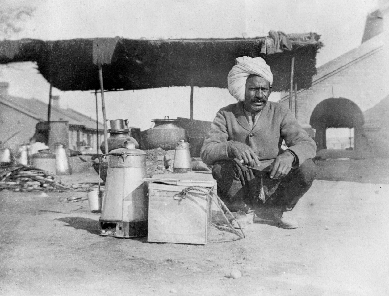 Char-wallah, Howshera, 1917 od Unbekannt