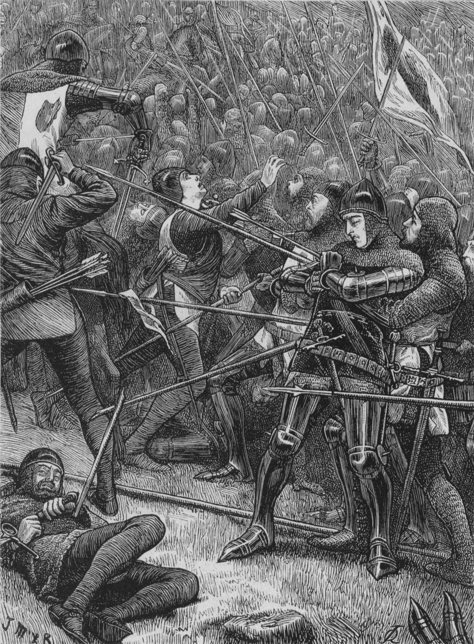 Charge of the Scots at Halidon Hill, 19. července 1333, c1880 od Unbekannt