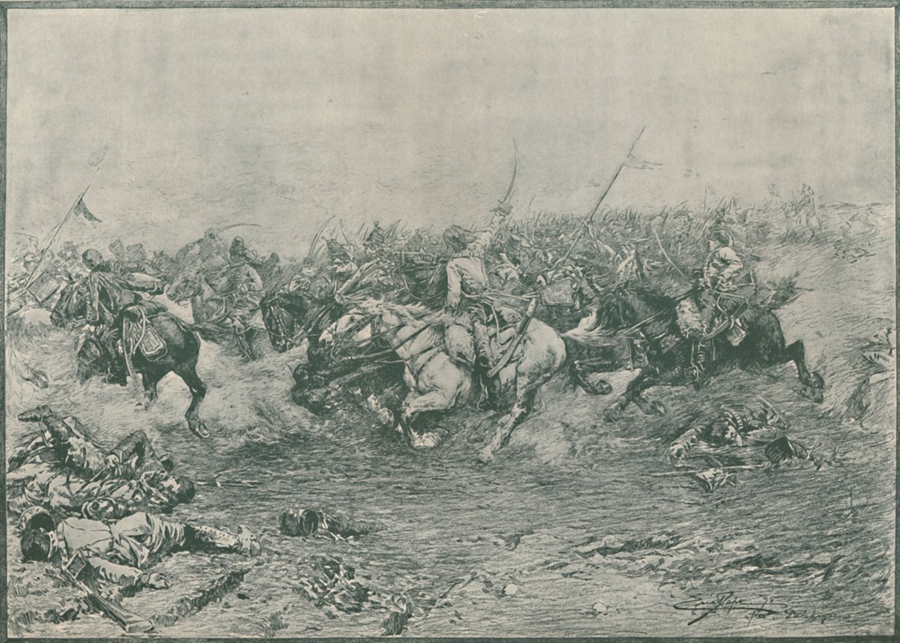 Obvinění dvanáctých husarů v bitvě u Marenga, 1800, 1896. od Unbekannt
