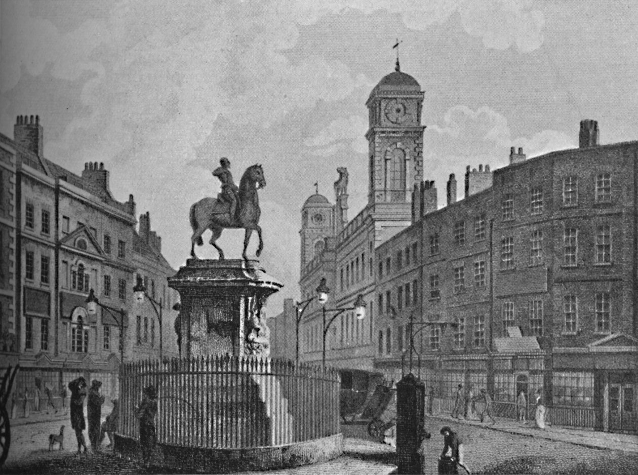 Charing Cross a Northumberland House, 1907 od Unbekannt
