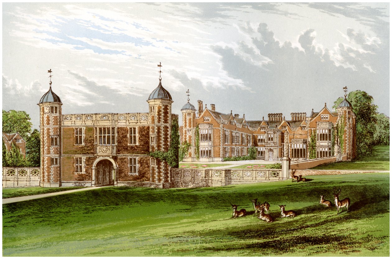 Charlecote Park, Warwickshire, domov rodiny Lucy, c1880 od Unbekannt