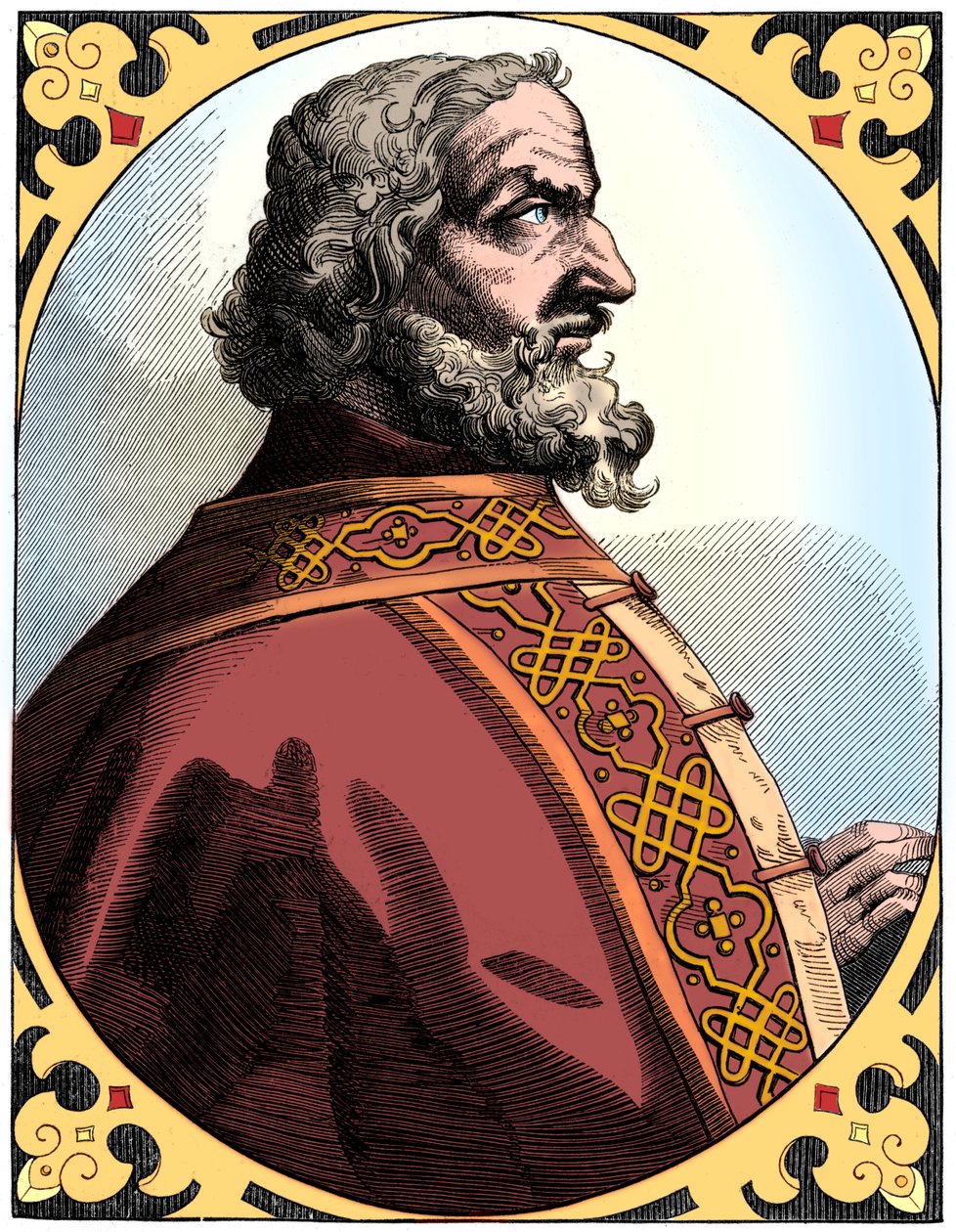 Karel Veliký 712-814, císař Svaté říše římské a král Franků, 16. století 1849 od Unbekannt