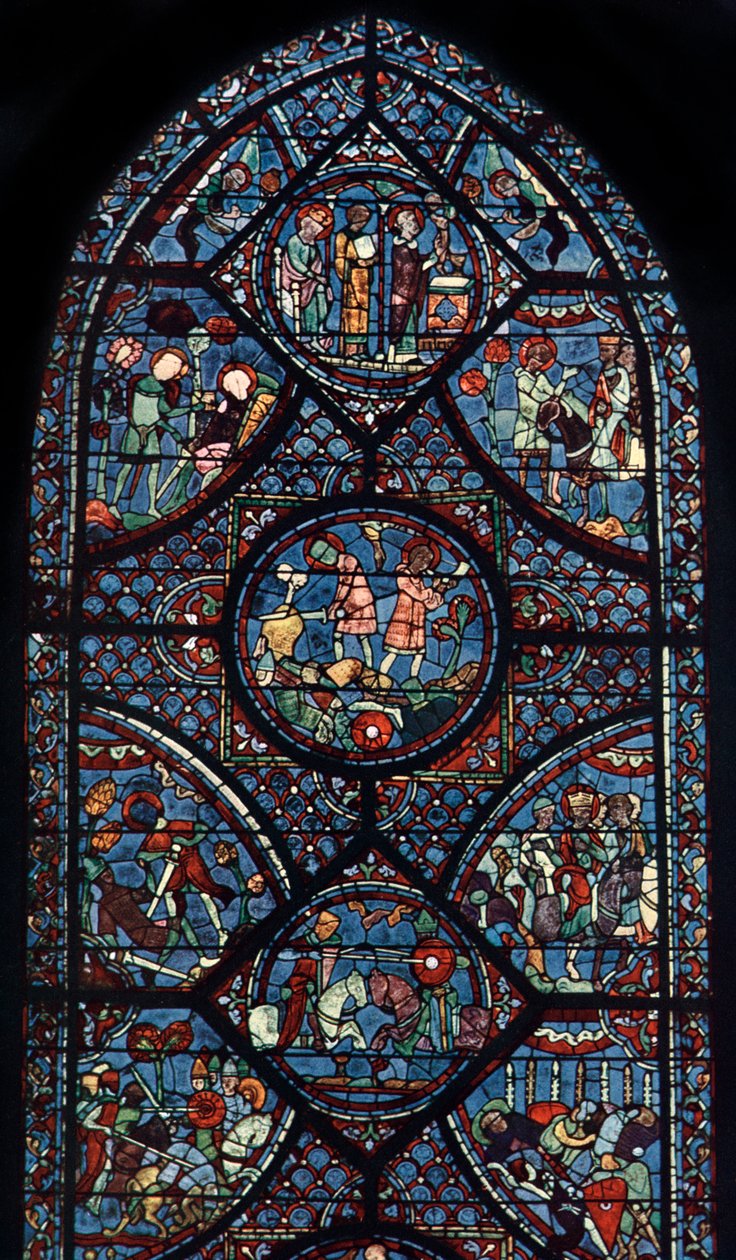 Okno Karla Velikého, Katedrála v Chartres, Francie, c1225 od Unbekannt