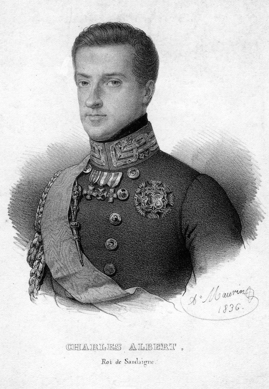 Charles Albert ze Sardinie, král Sardinie, 1836 od Unbekannt