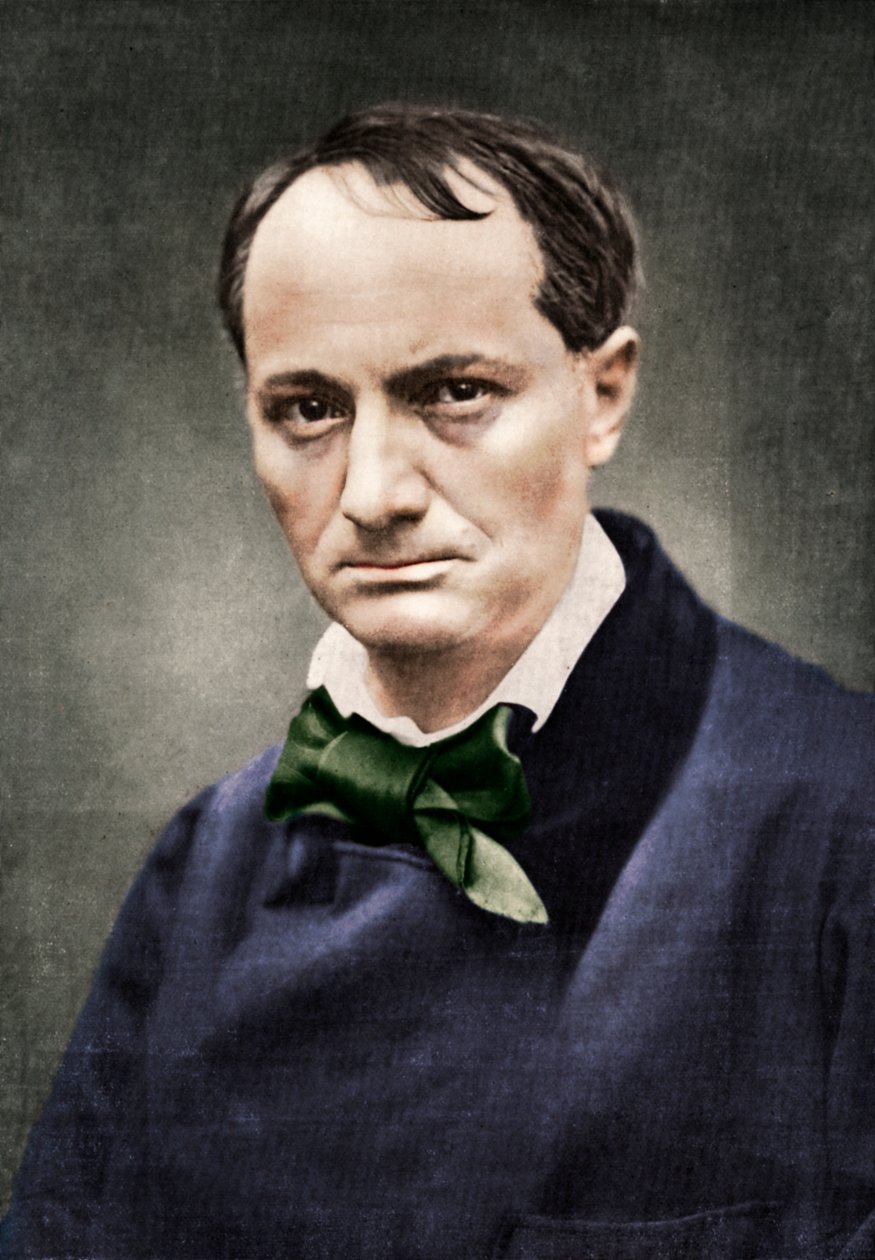 Charles Baudelaire , vlivný francouzský básník, kritik a překladatel, polovina 19. století. od Unbekannt