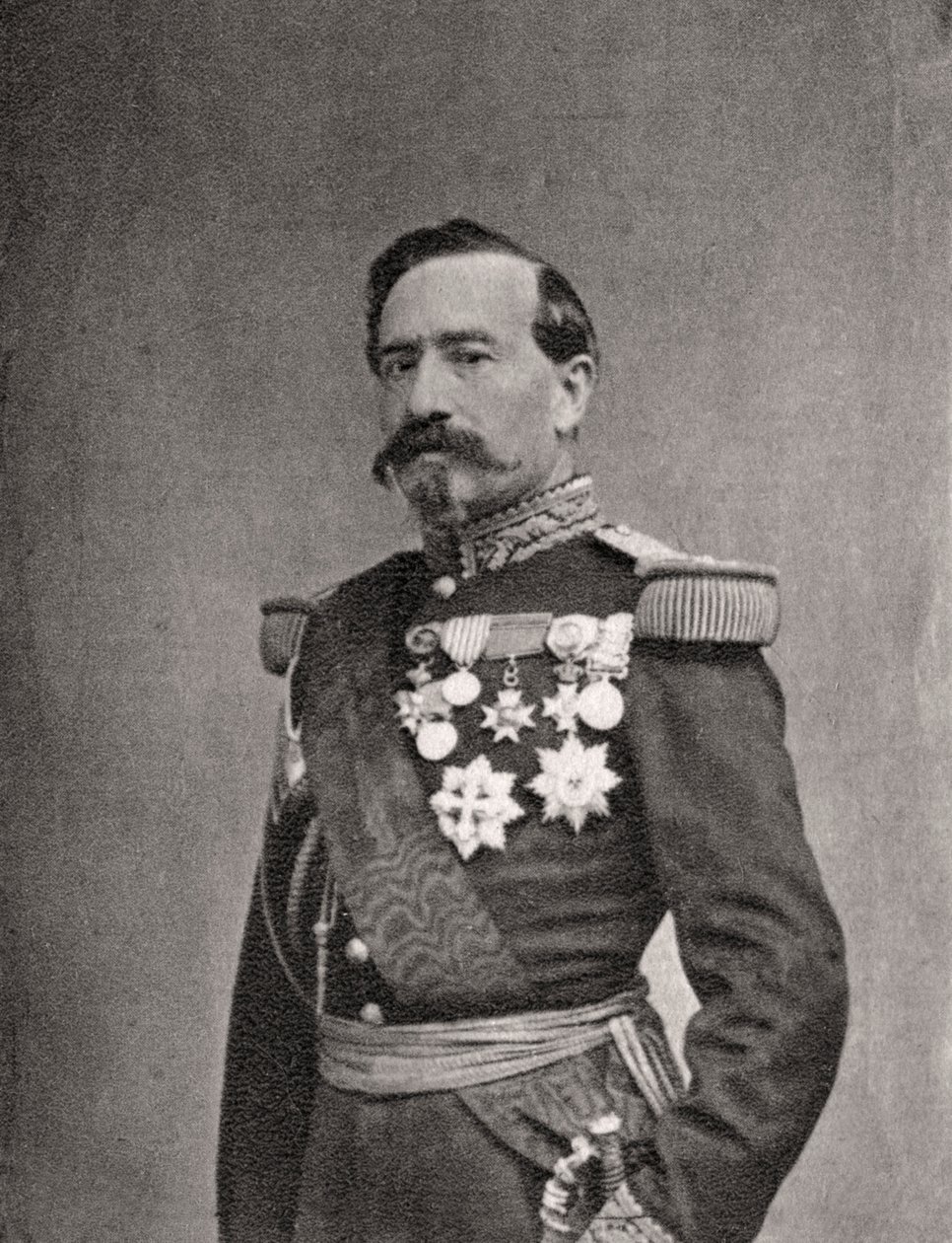 Charles Denis Bourbaki, francouzský voják a generál, 1868 od Unbekannt