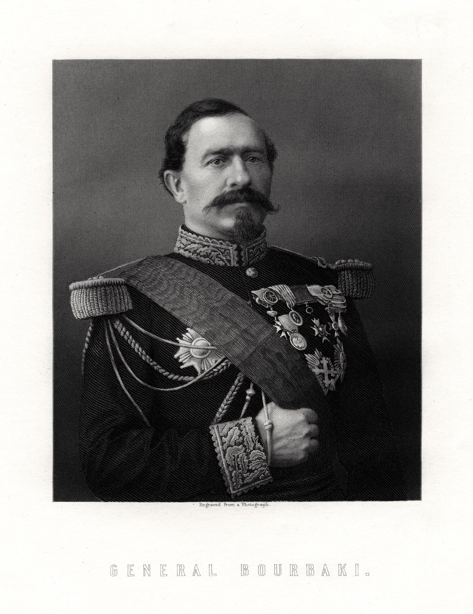 Charles Denis Sauter Bourbaki, francouzský generál, 19. století od Unbekannt