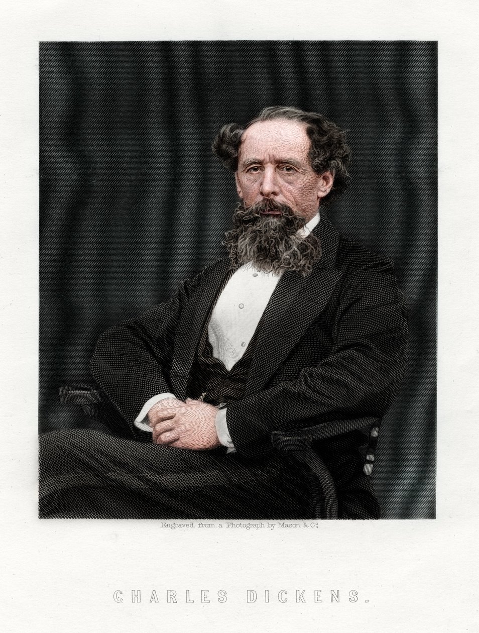 Charles Dickens , anglický romanopisec a novinář, 1876. od Unbekannt