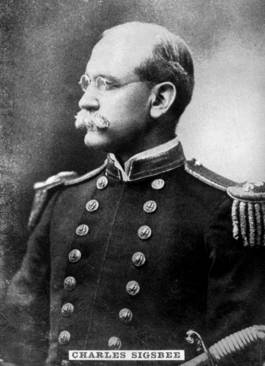 Charles Dwight Sigsbee 1845-1923, kontradmirál v námořnictvu Spojených států, c1910 od Unbekannt