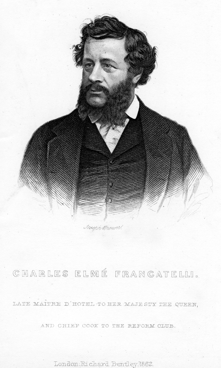 Charles Elme Francatelli, 1862 od Unbekannt