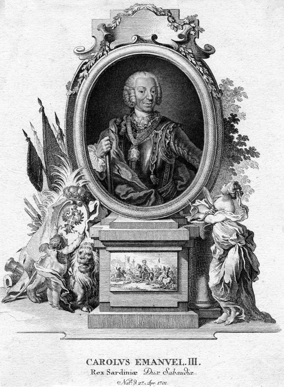 Karel Emmanuel III Sardinský, vévoda Savojský a král Sardinie, 1701-1773 od Unbekannt
