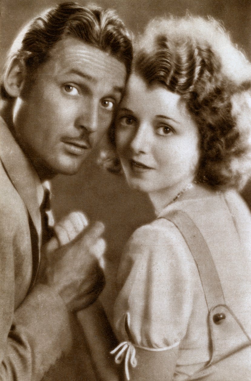 Charles Farrell a Janet Gaynor , američtí herci, 1933 od Unbekannt