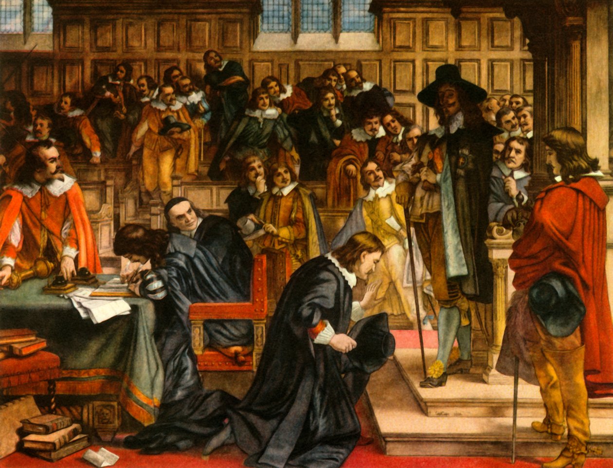 „Charles I and Speaker Lenthall“, c1850, 1947. od Unbekannt