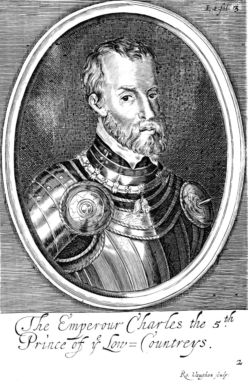 Karel V., španělský král a císař Svaté říše římské od roku 1519, 17. století od Unbekannt