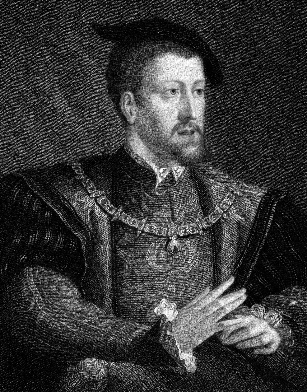 Karel V., španělský král a císař Svaté říše římské od roku 1519, 1835 od Unbekannt
