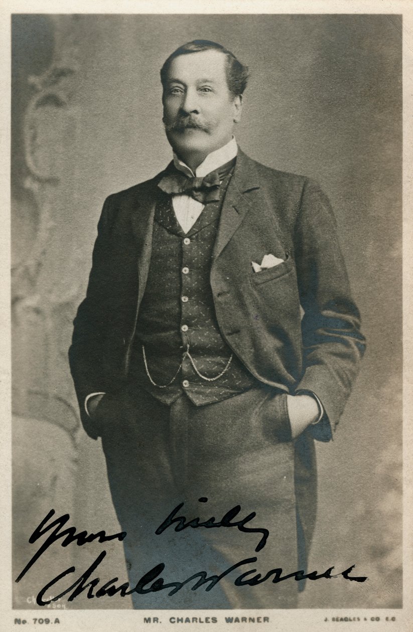 Charles Warner , anglický herec, c1890-c1909 od Unbekannt