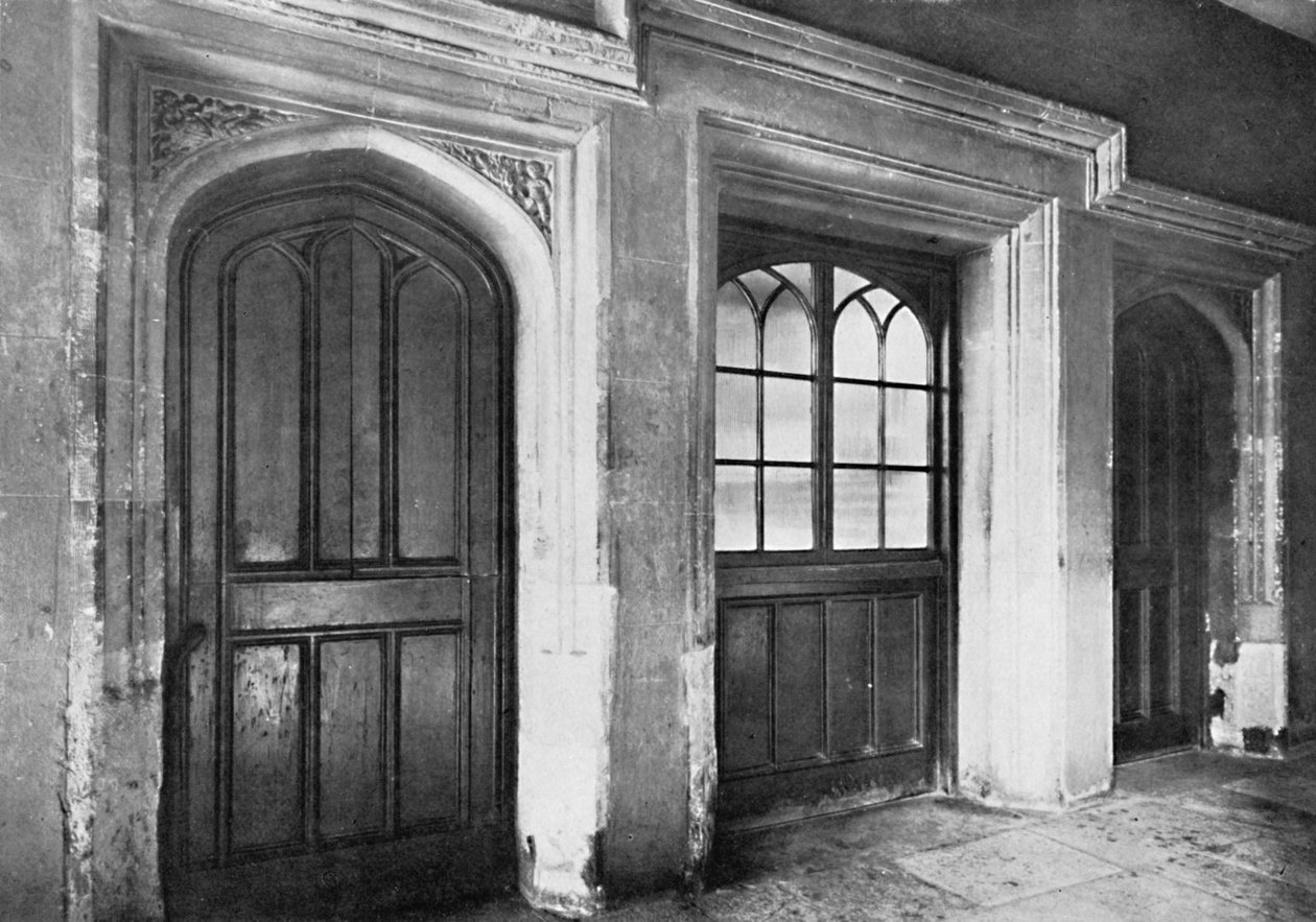 Charthouse. Dveře vedoucí od zástěny-průchod haly do kuchyně a kanceláří, 192 od Unbekannt