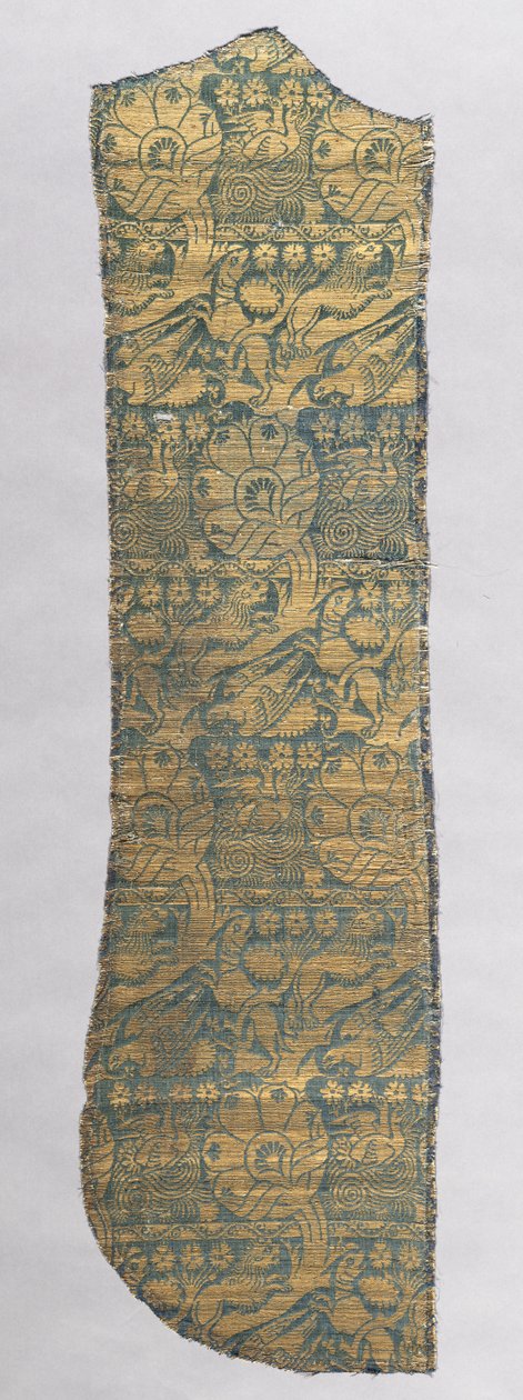 Fragment ornátu s realistickými zvířaty, c. 1420. od Unbekannt