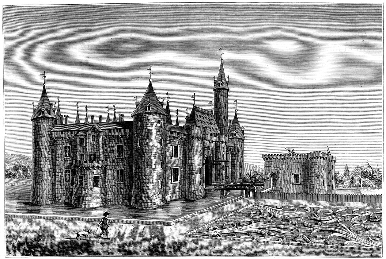Chateau de Marcoussis, Paříž, Francie, 17. století 1849 od Unbekannt