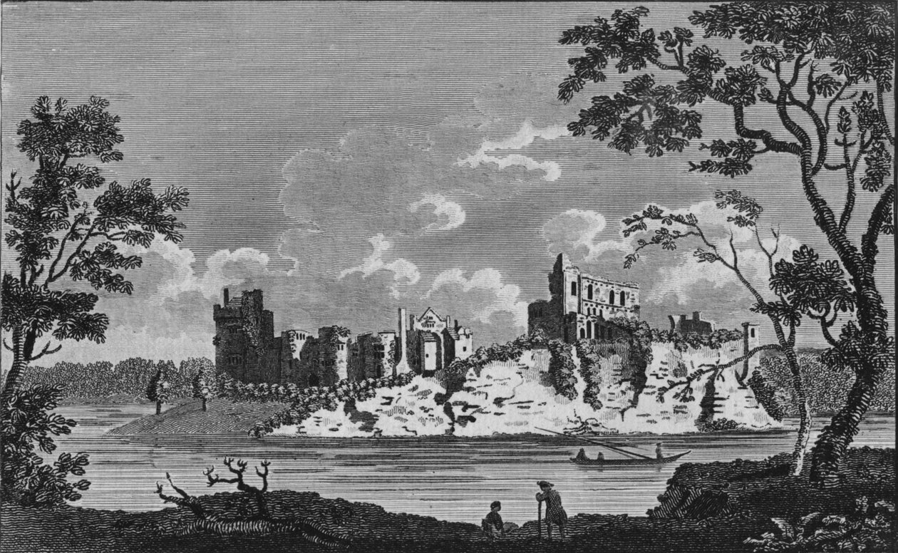 Hrad Chepstowe, c19. století od Unbekannt