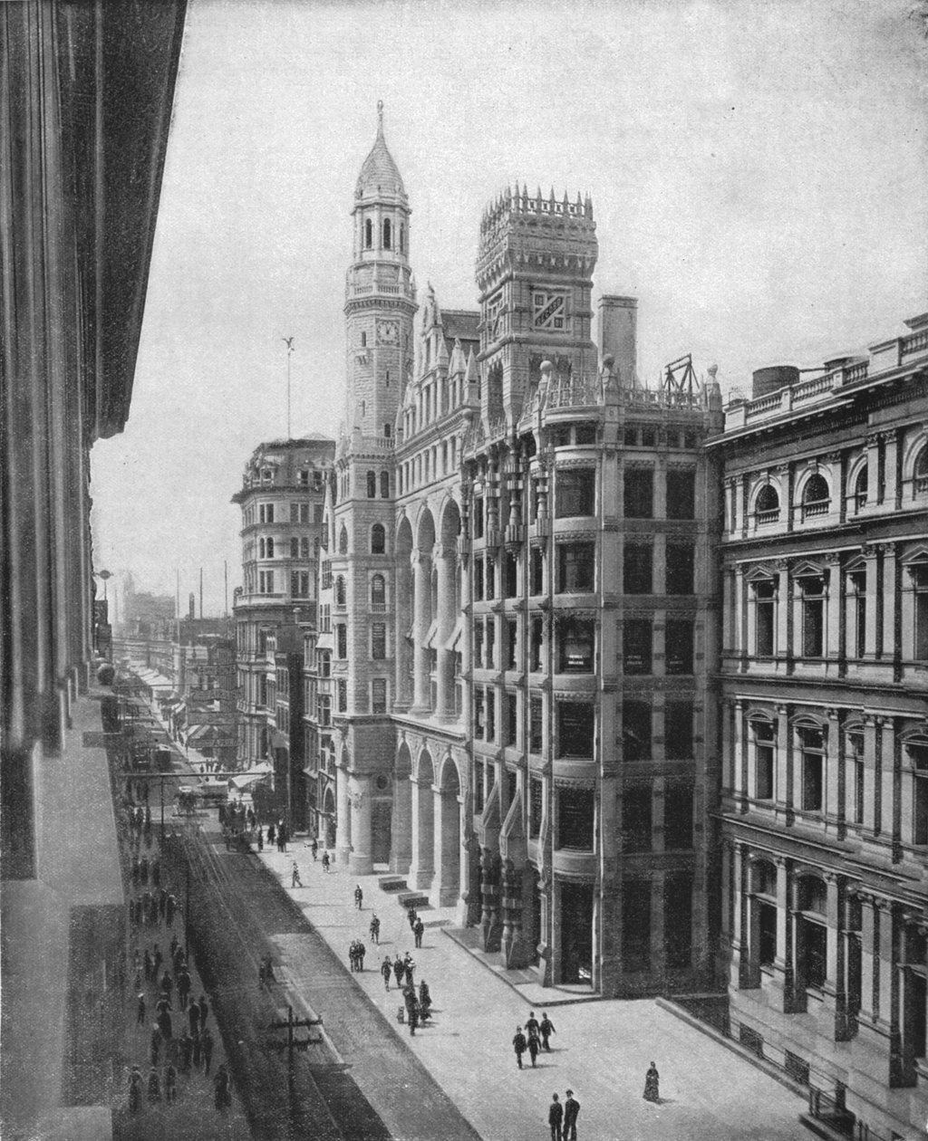 Chestnut Street, Philadelphia, USA, c1900. od Unbekannt