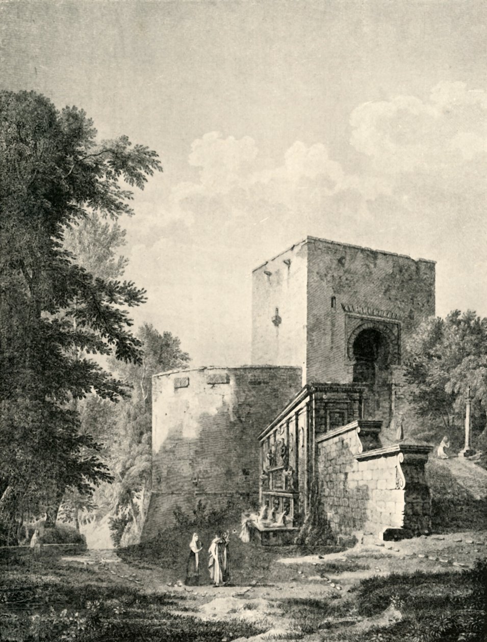Hlavní brána Alhambra, 19. století, 1907. od Unbekannt