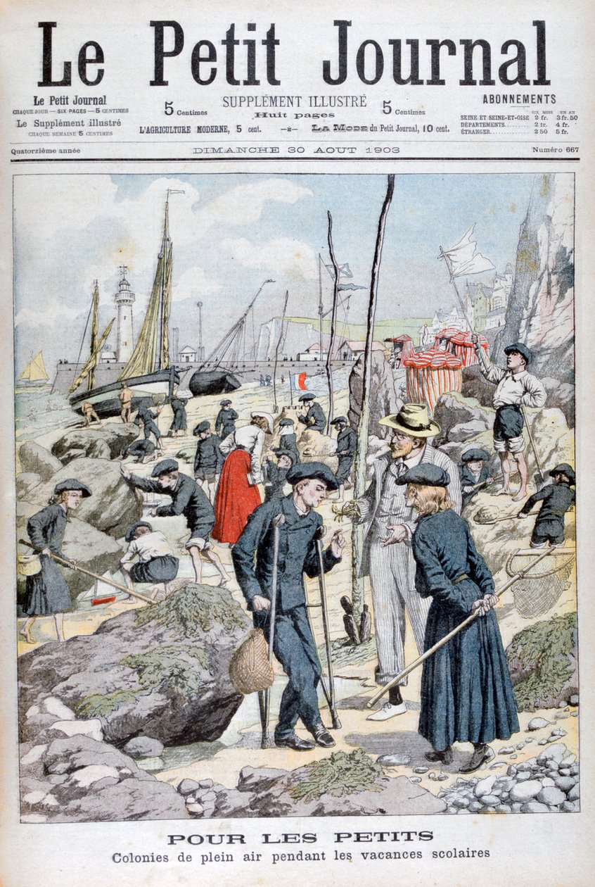 Dětský prázdninový tábor během školních prázdnin, 1903 od Unbekannt