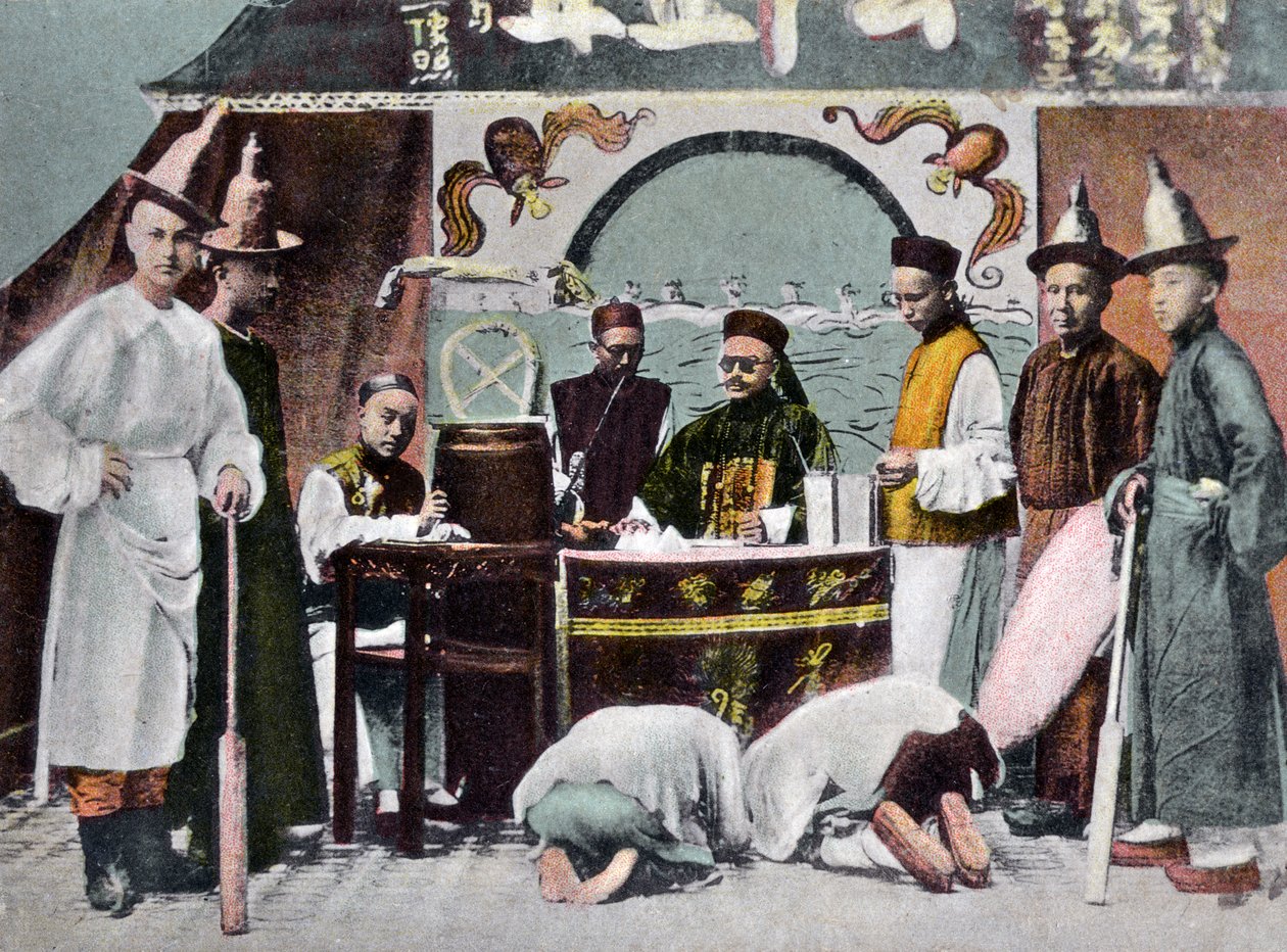 Čínský soudní dvůr, Kanton, Čína, začátek 20. století od Unbekannt