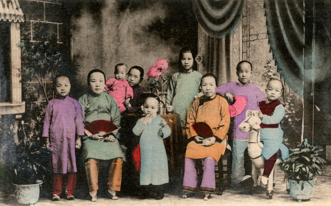 Čínská rodina, Hong Kong, 20. století od Unbekannt