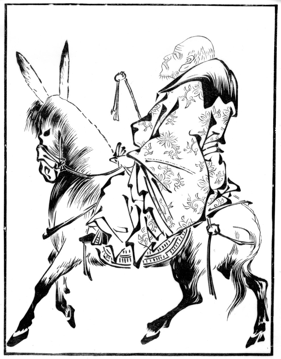 Čínský kněz na mezku, 15. století 1886 od Unbekannt