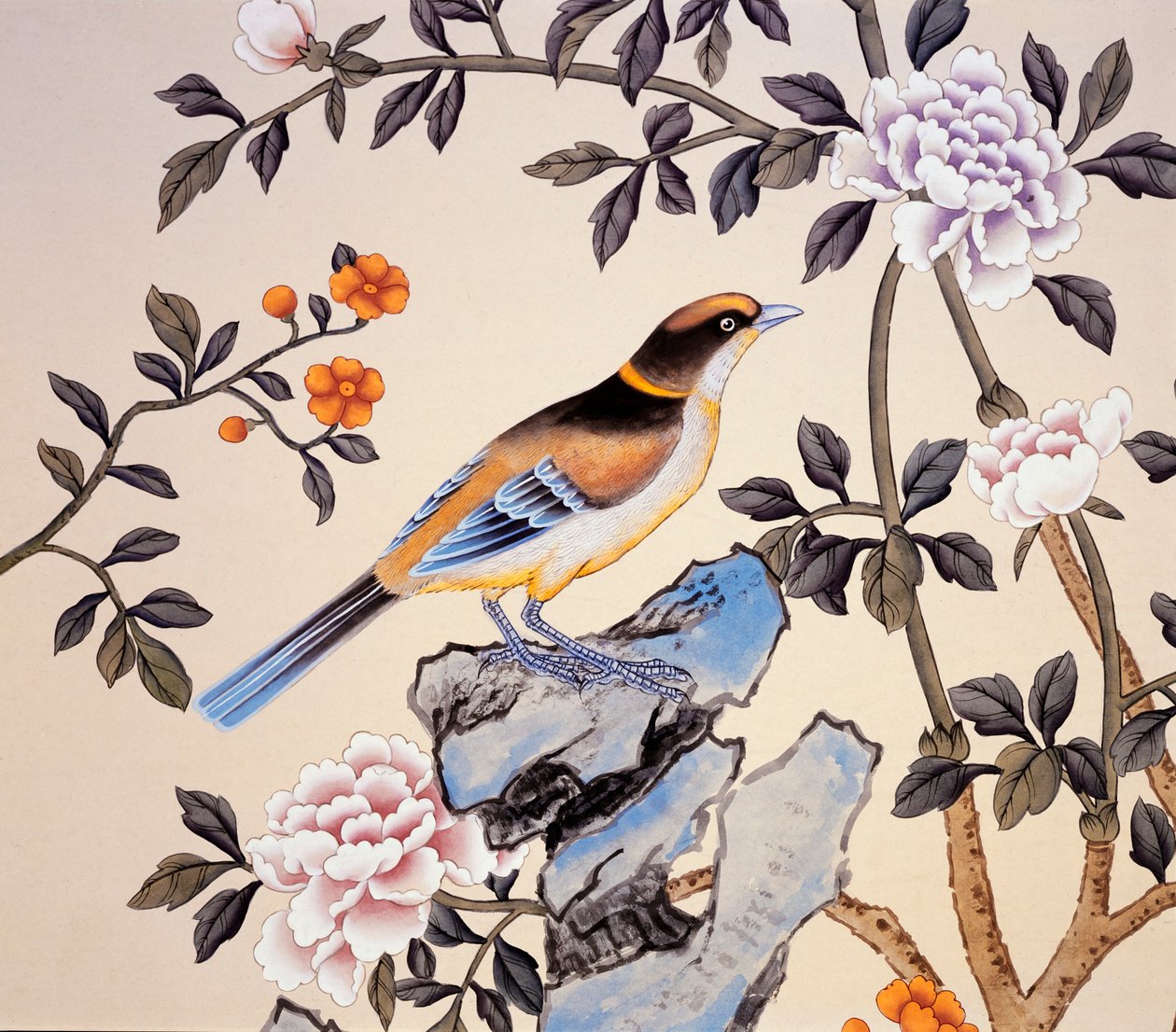 Tapeta Chinoiserie, Marble Hill House, Twickenham, Richmond-upon-Thames, Londýn, c2007 od Unbekannt