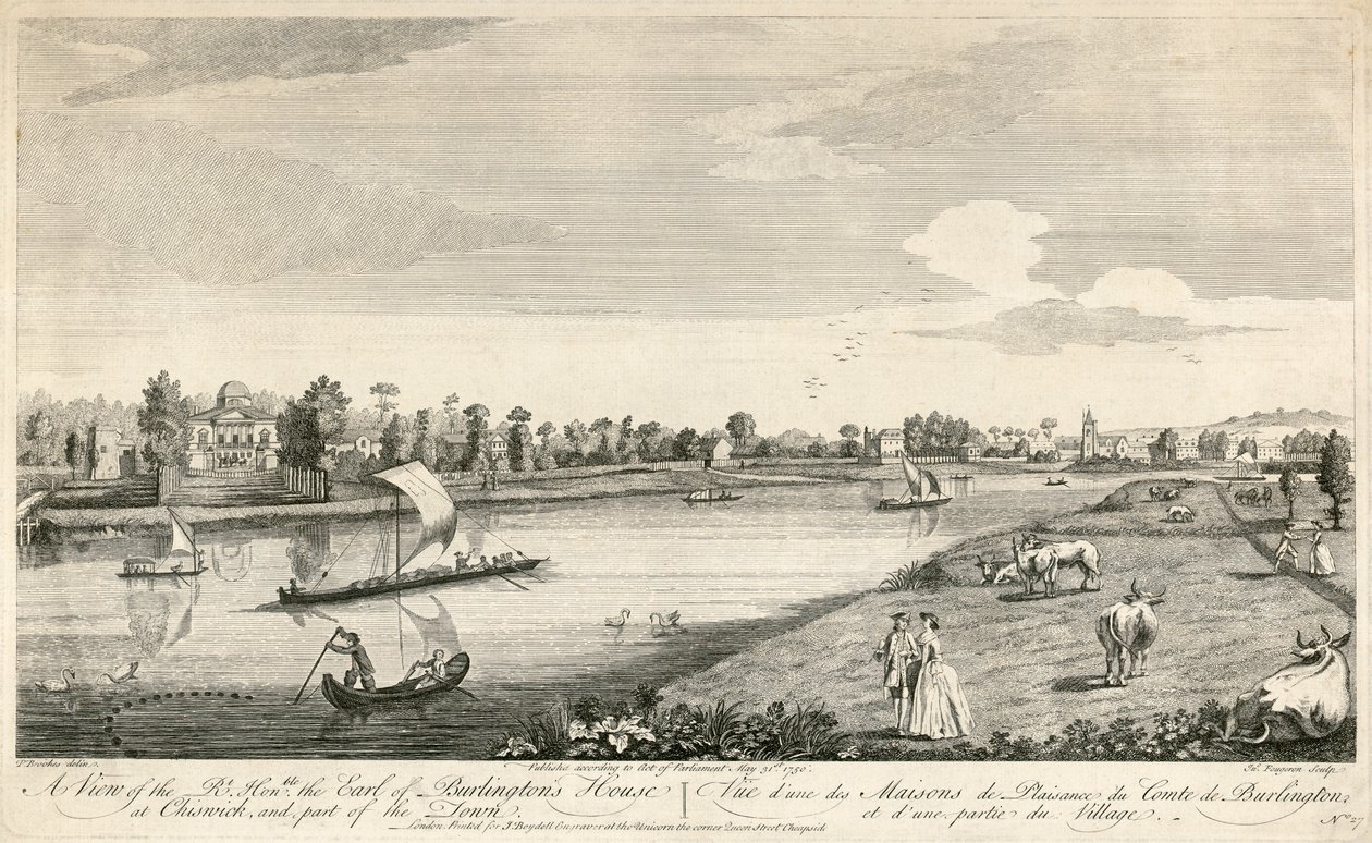 Chiswick House, Londýn, 1750 od Unbekannt