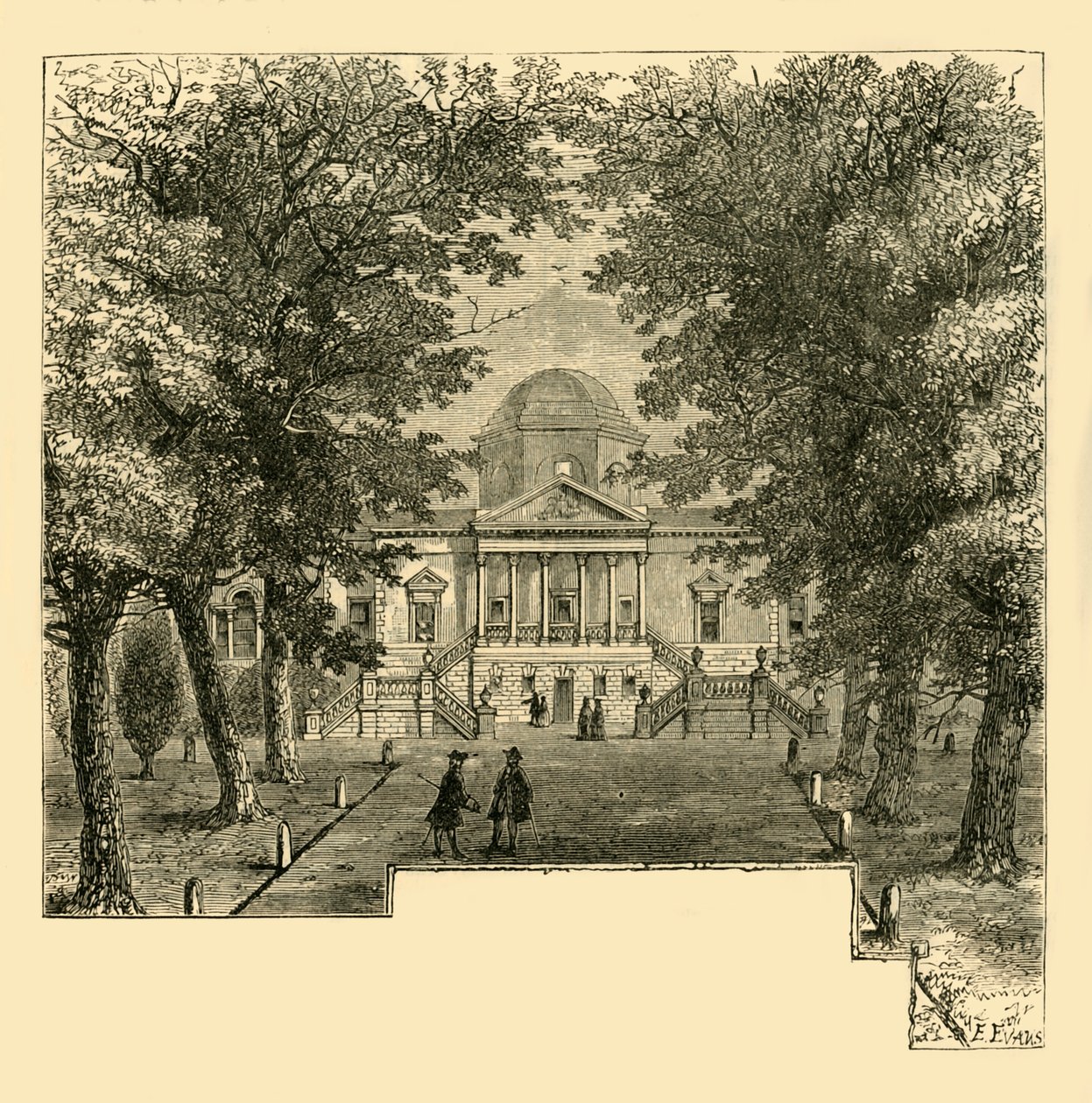 Chiswick House, v roce 1763, c1878. od Unbekannt