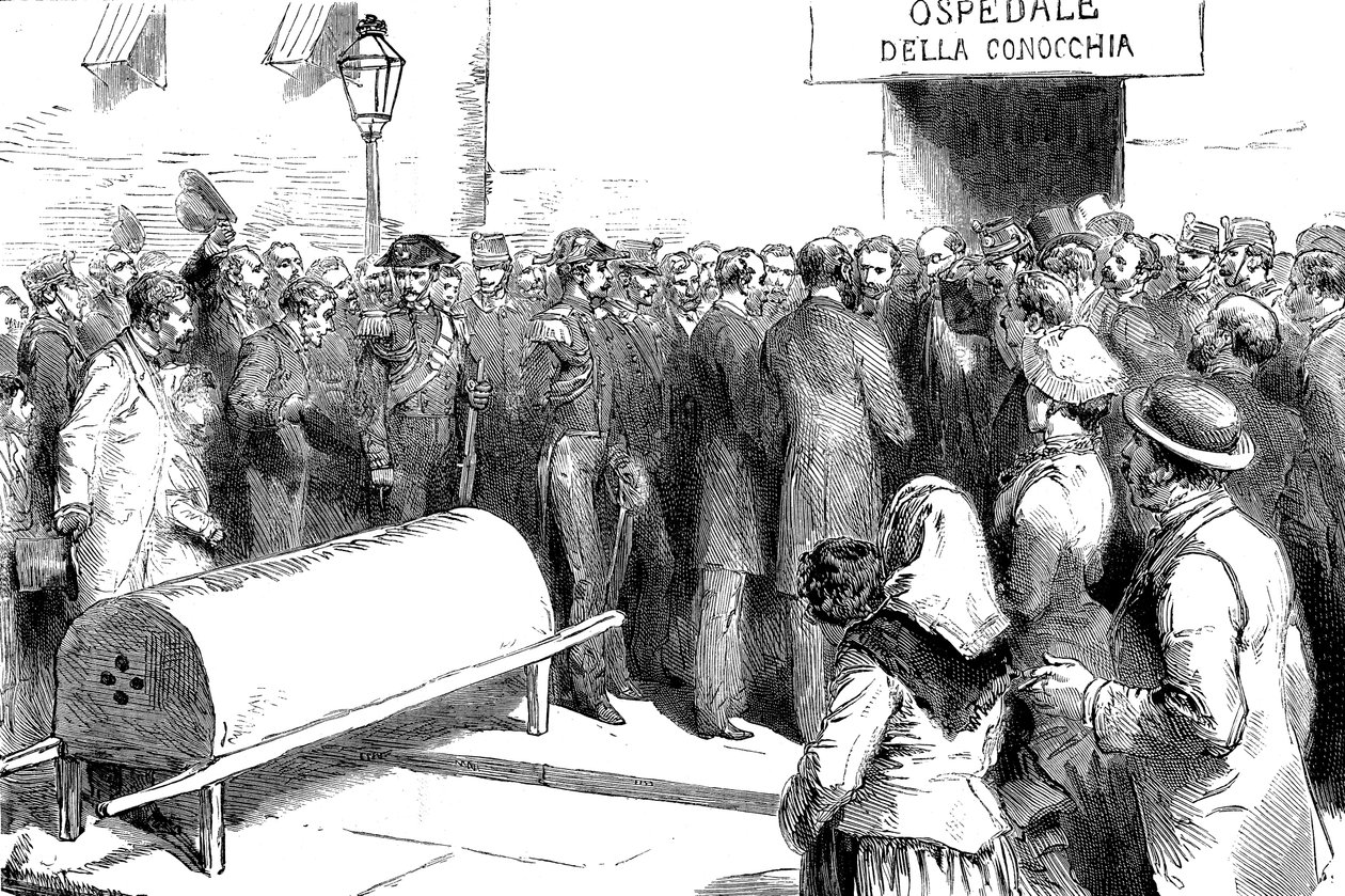 Epidemie cholery v Neapoli od Unbekannt