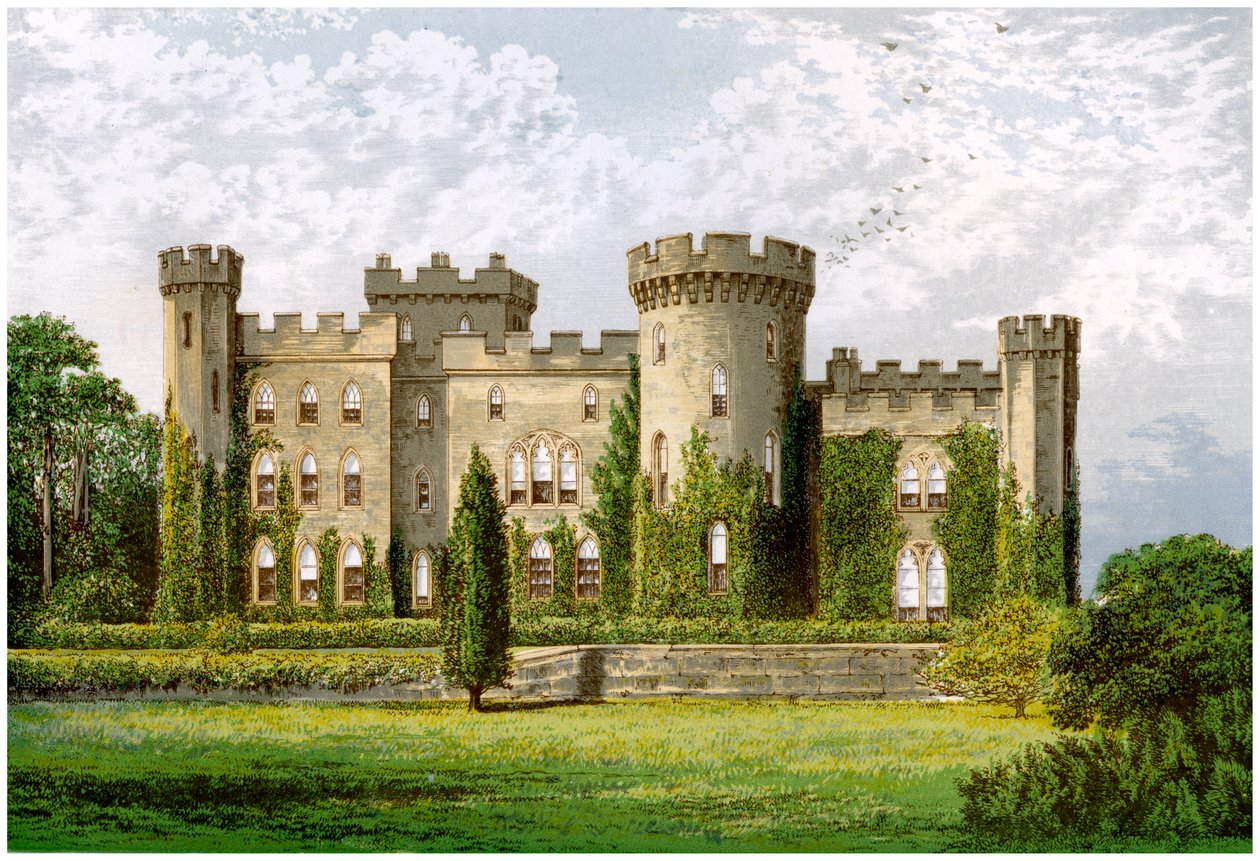 Hrad Cholmondeley, Cheshire, domov markýze z Cholmondeley, c1880 od Unbekannt
