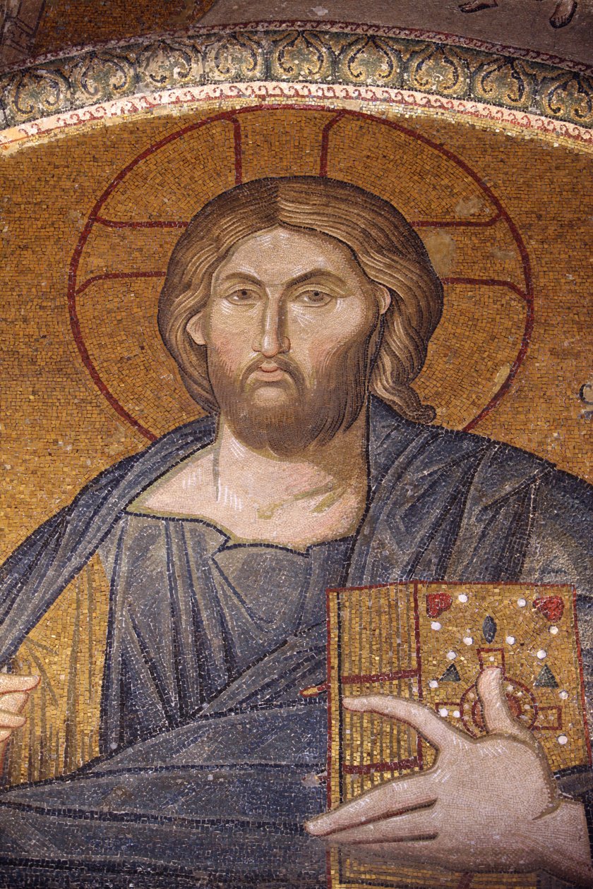 Kostelní muzeum Chora: Mozaika Jesus Pantocrator Istanbul Turecko od Unbekannt