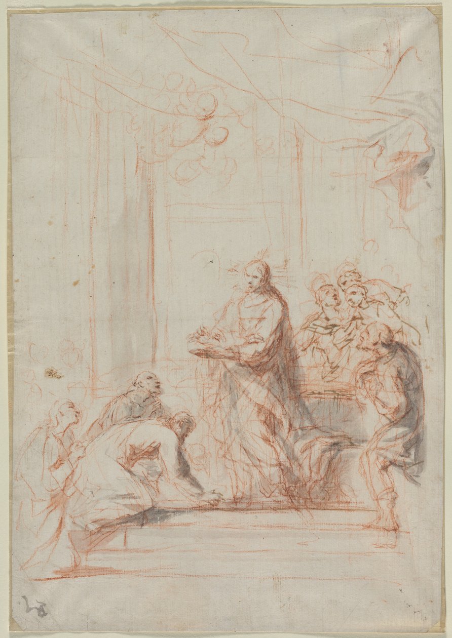 Kristus spravující hostii, 1700. od Unbekannt