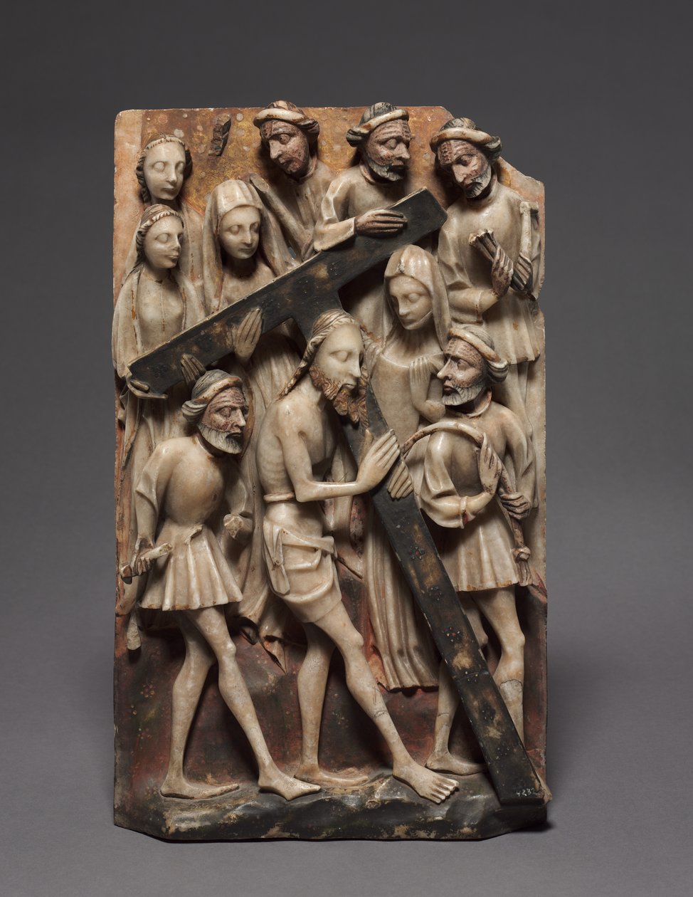 Kristus nesoucí křížovou desku z oltářního obrazu, 1400s. od Unbekannt