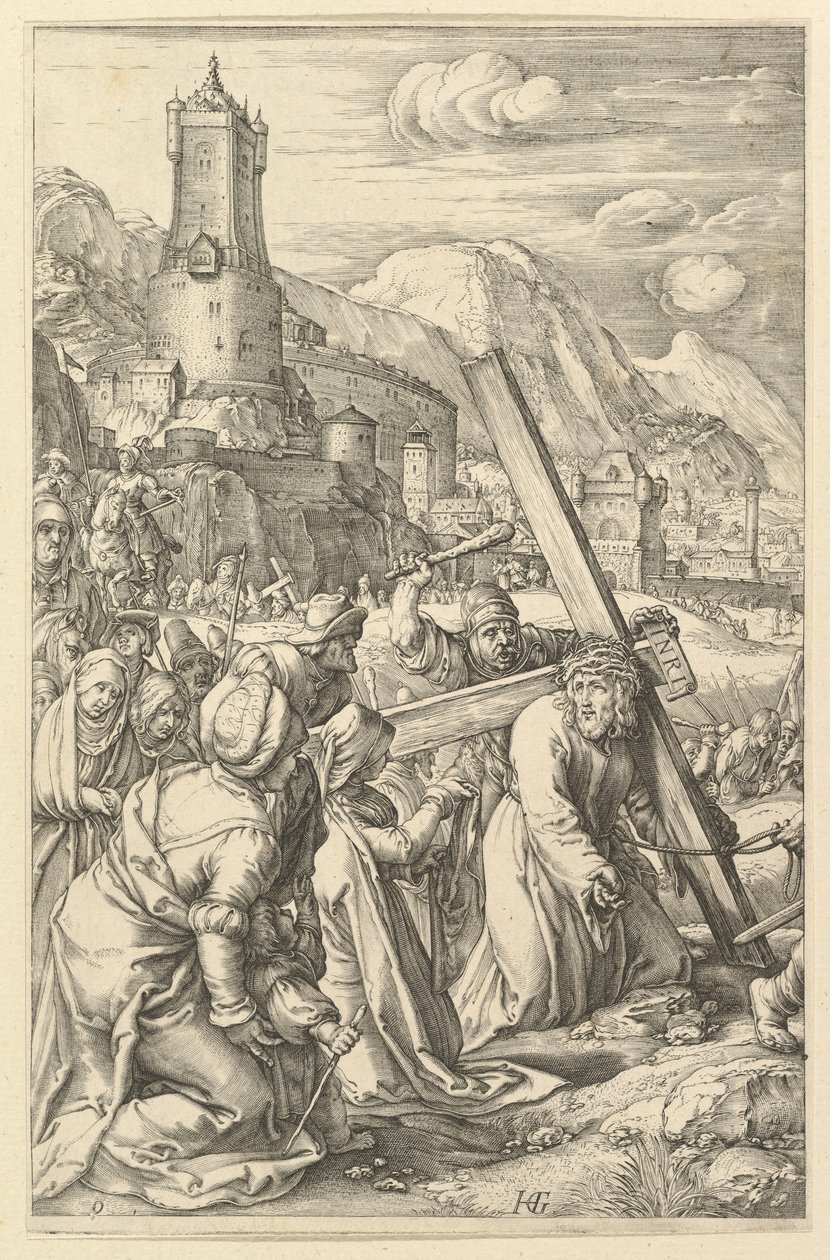 Kristus nesoucí kříž, z Umučení Krista, ca. 1598-1617. od Unbekannt
