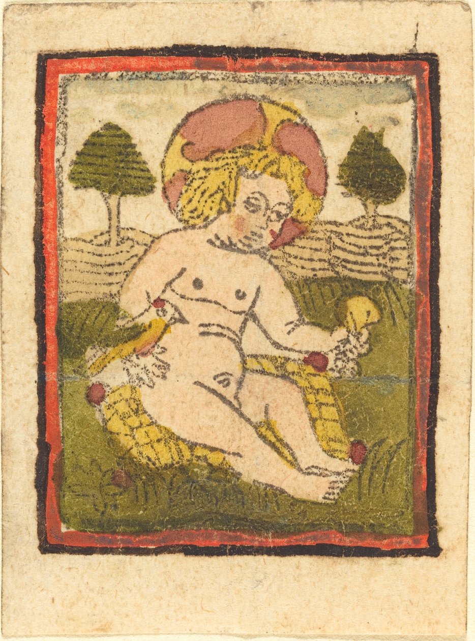 Ježíšek s ptákem, 14601470. od Unbekannt