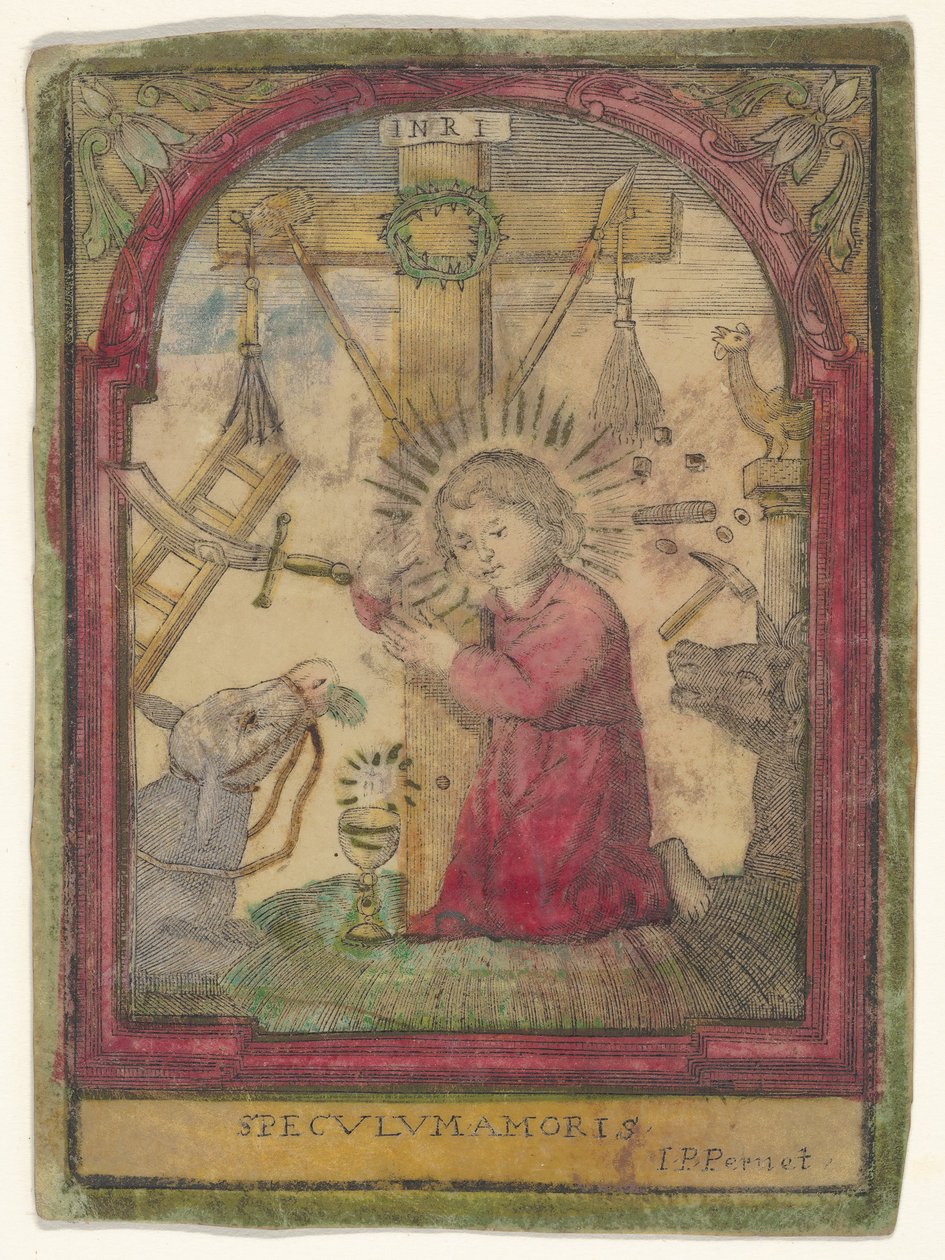 Kristus Dítě s nástroji umučení, ca. 1550-1650. od Unbekannt