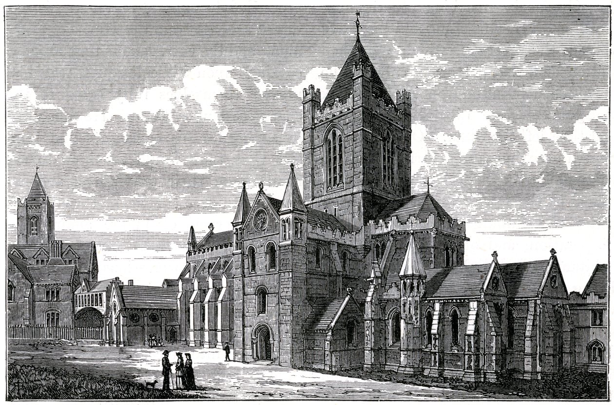 Katedrála Christ Church, Dublin, c19. století od Unbekannt