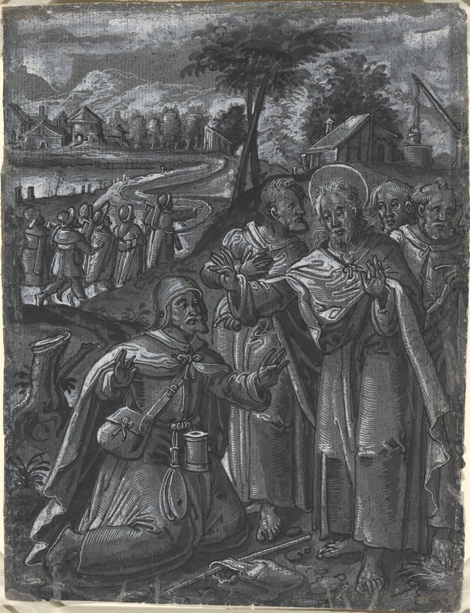 Christ Disputing with the Doctors [recto], c. 1600. od Unbekannt