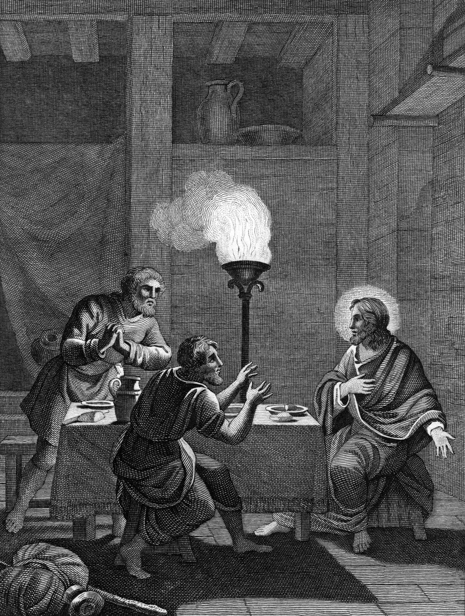 Kristus a dva učedníci v Emauzích, 1814 od Unbekannt